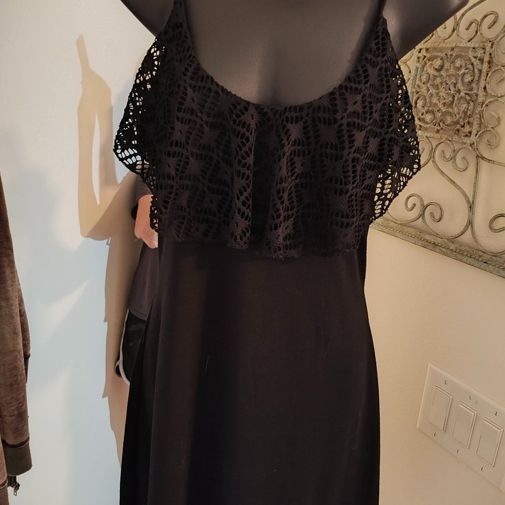 sexy black t strap summer dress by xhileration size large